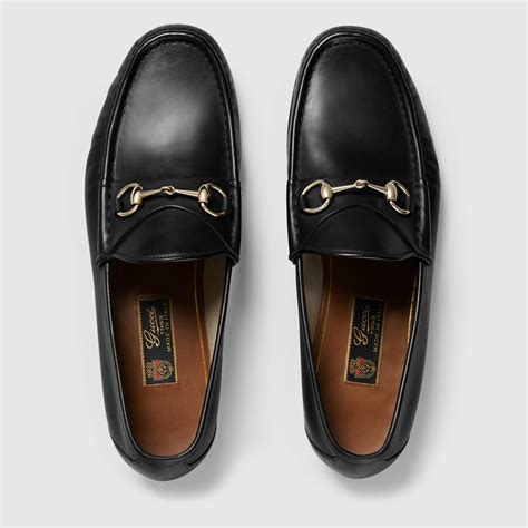 classic black gucci loafers|gucci black loafers men.